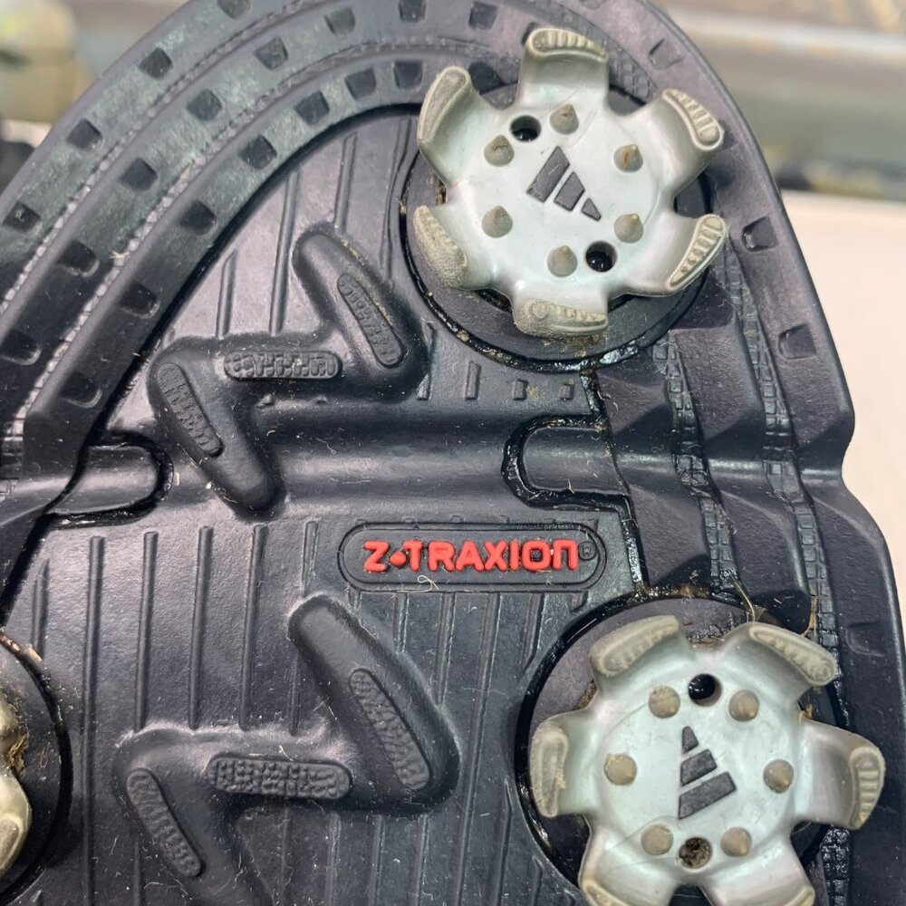 Adidas D 3000 Mens Size 9.5 Black Golf Shoes soft spike Z-Traxion AdiWEAR - Picture 6 of 9